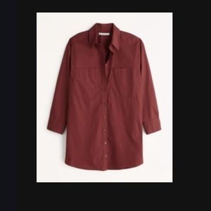 Abercrombie Relaxed Poplin Shirt Dress NWT